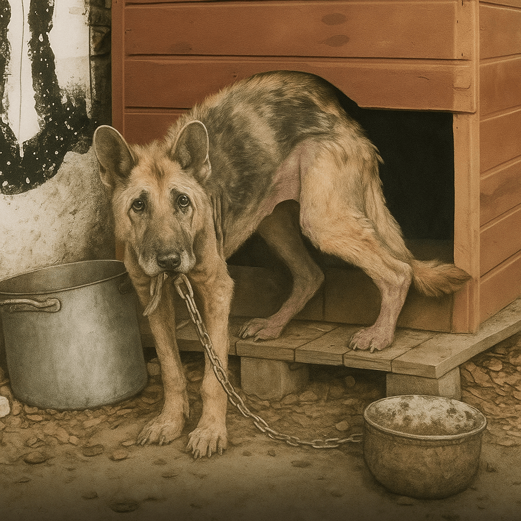 abandoned dog rescue story transformation