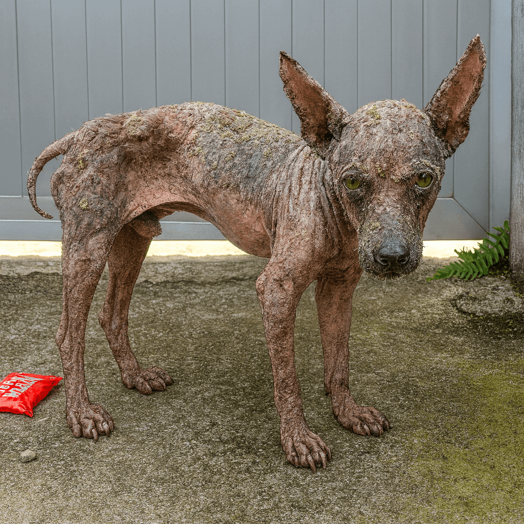burned puppy rescue roadside