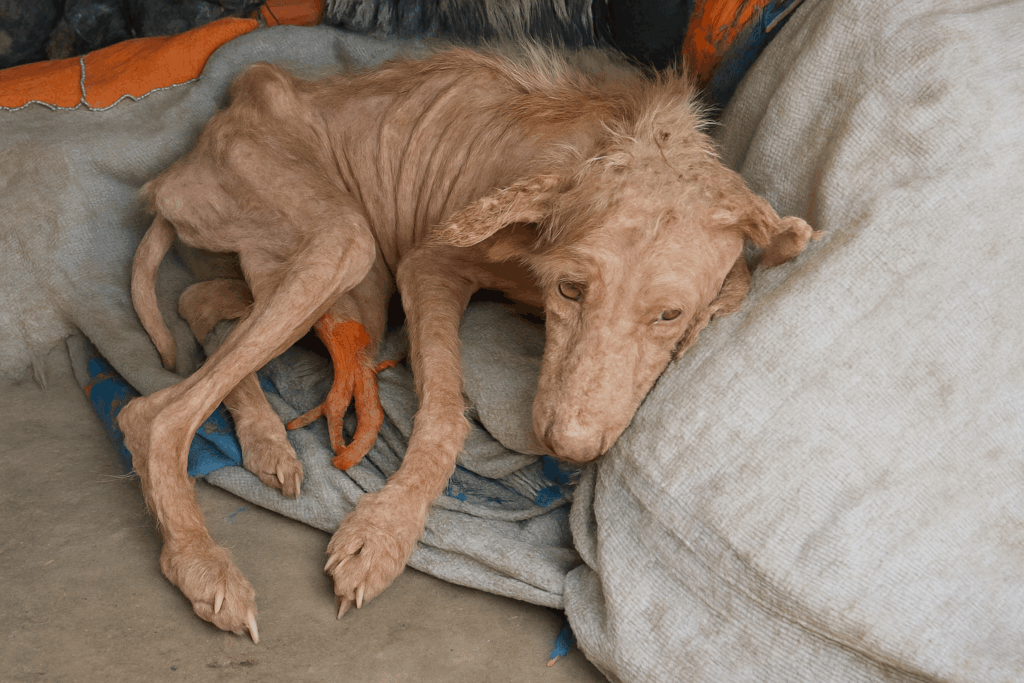 skeletal puppy rescue Rudy Bronx