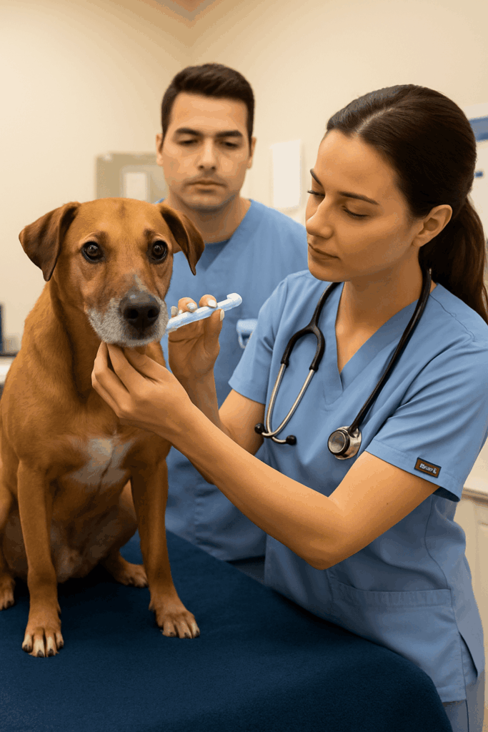 dog allergy emergency vet visit