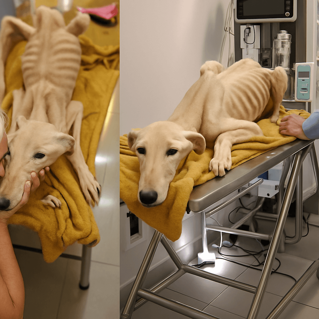 rescued dog safe in foster home