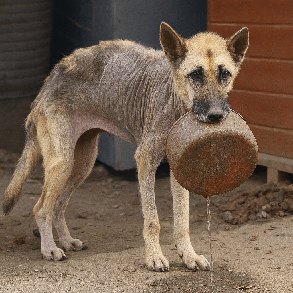 stray dog healed by kindness