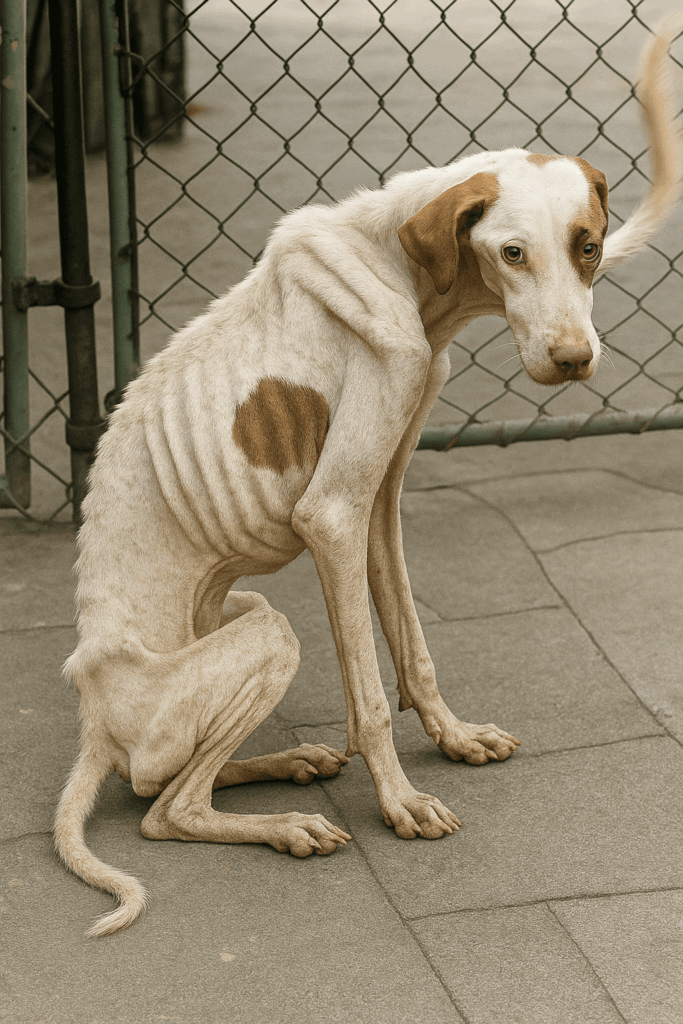 rescued dog story Lolo before rescue