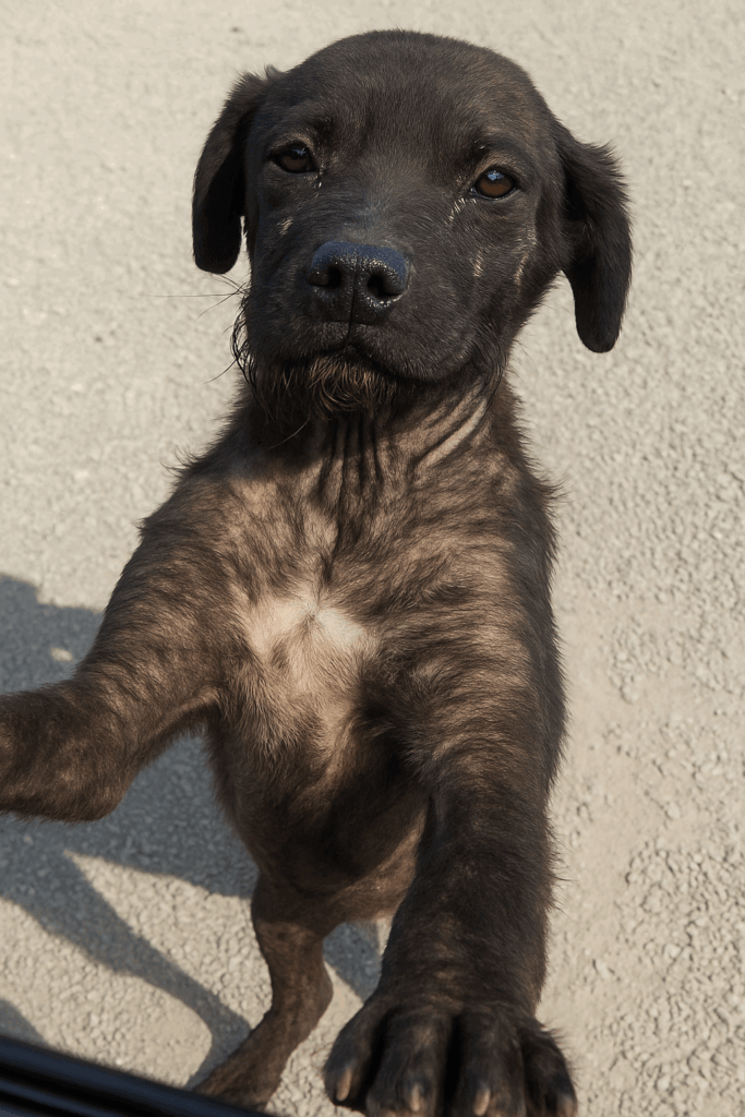 rescue dog resilience story starving stray dog rescued from roadside Victoria before treatment