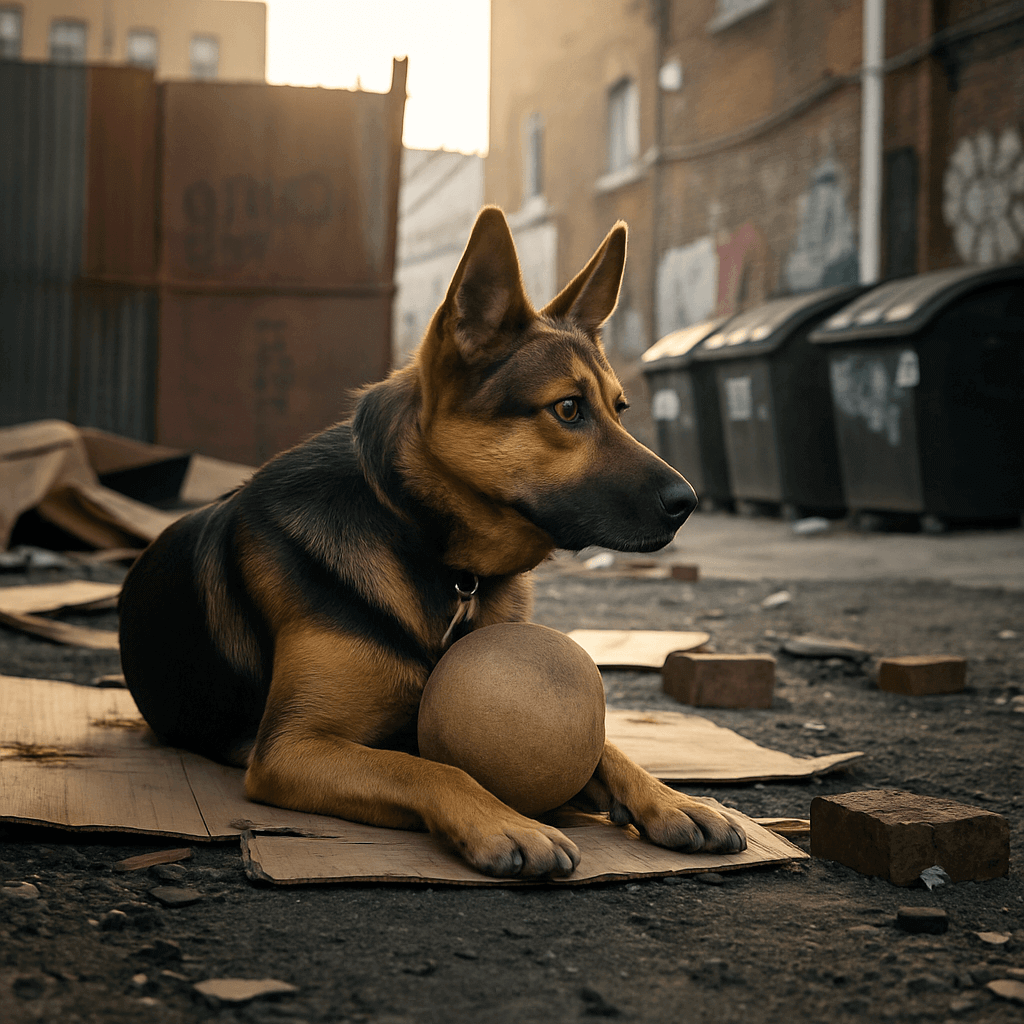 Jordan’s unyielding spirit rescue story tumor before surgery