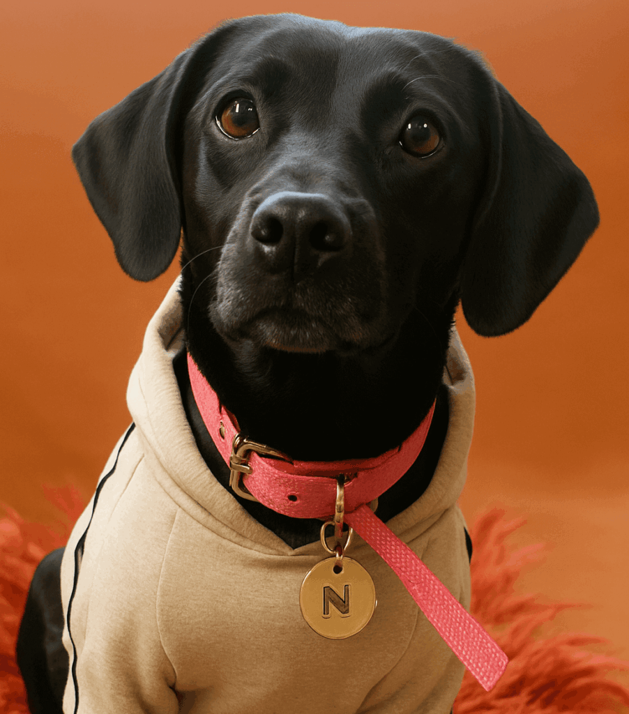 happy adopted dog Luna enjoying new life