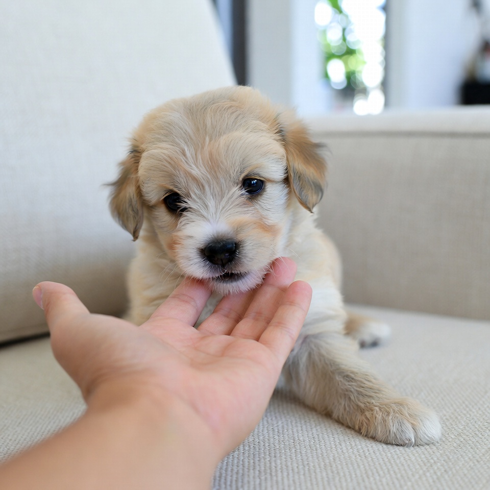 How to train a puppy not to bite during playtime