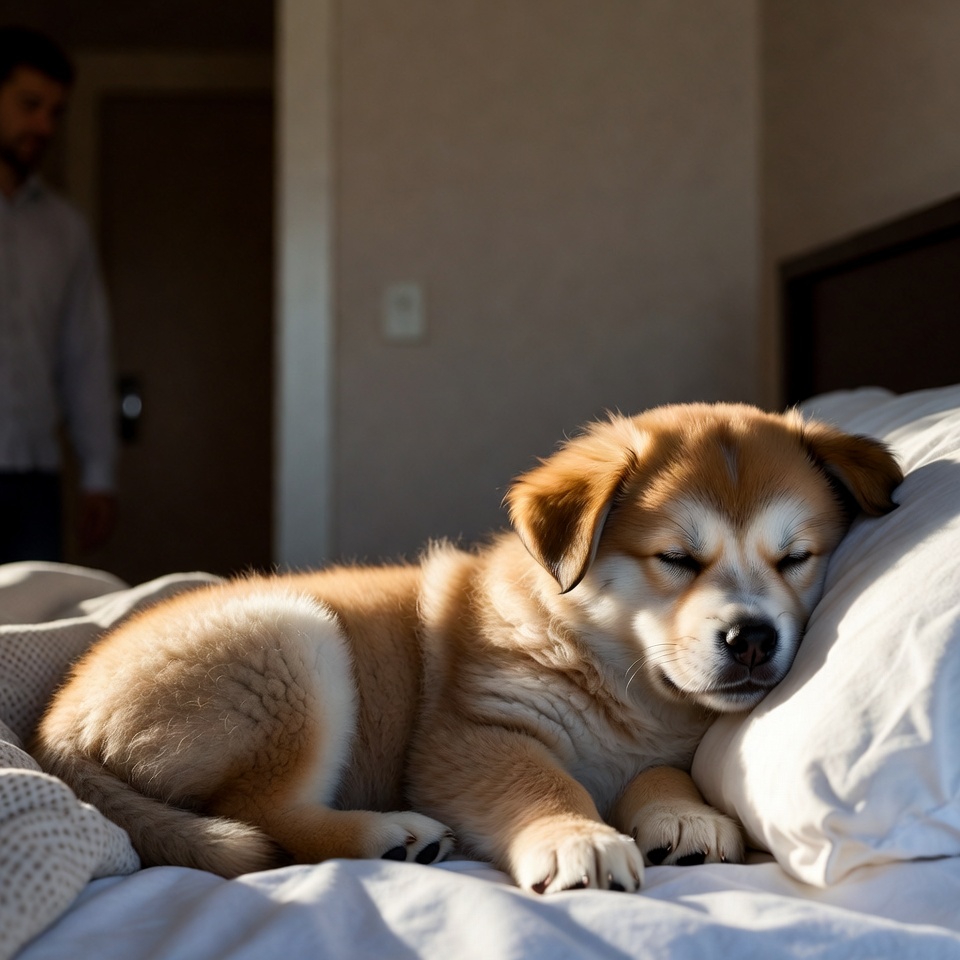Successful puppy separation anxiety training calm behavior
