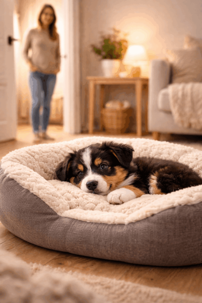 Building independence in first week with new puppy