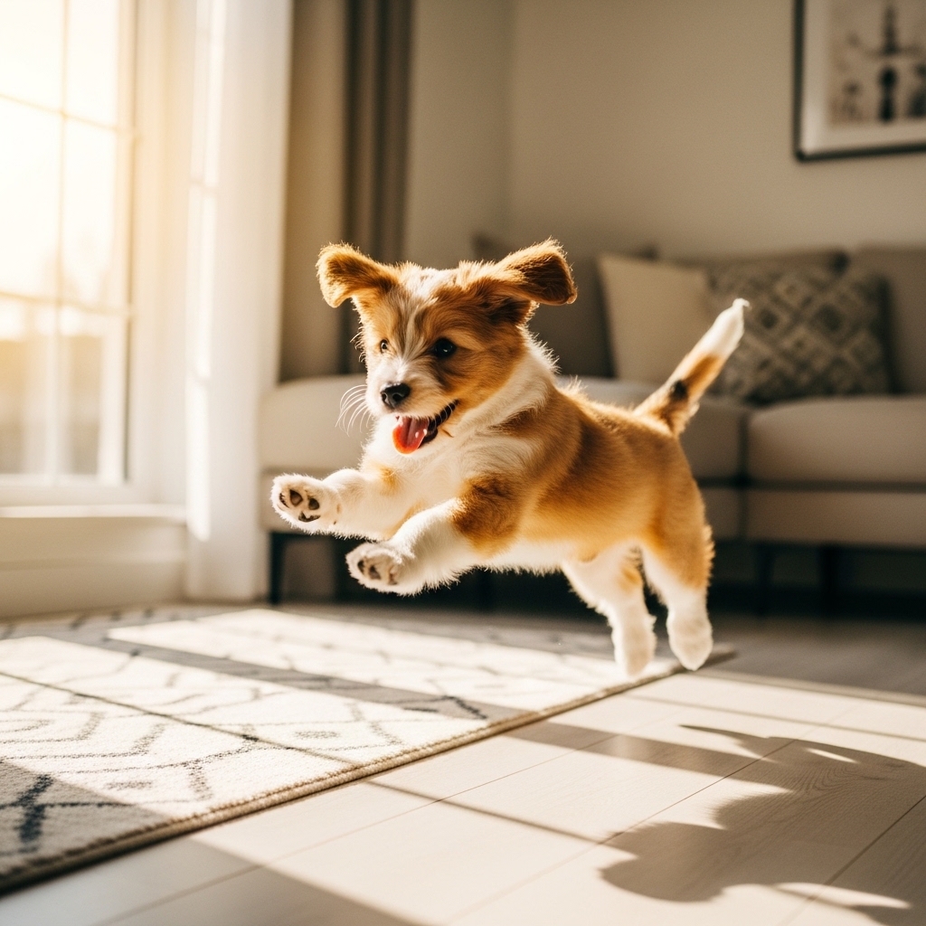 How to calm a hyper puppy naturally during zoomies