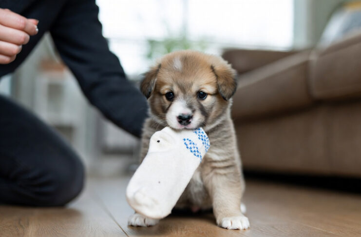 How to train a puppy to drop things problem example