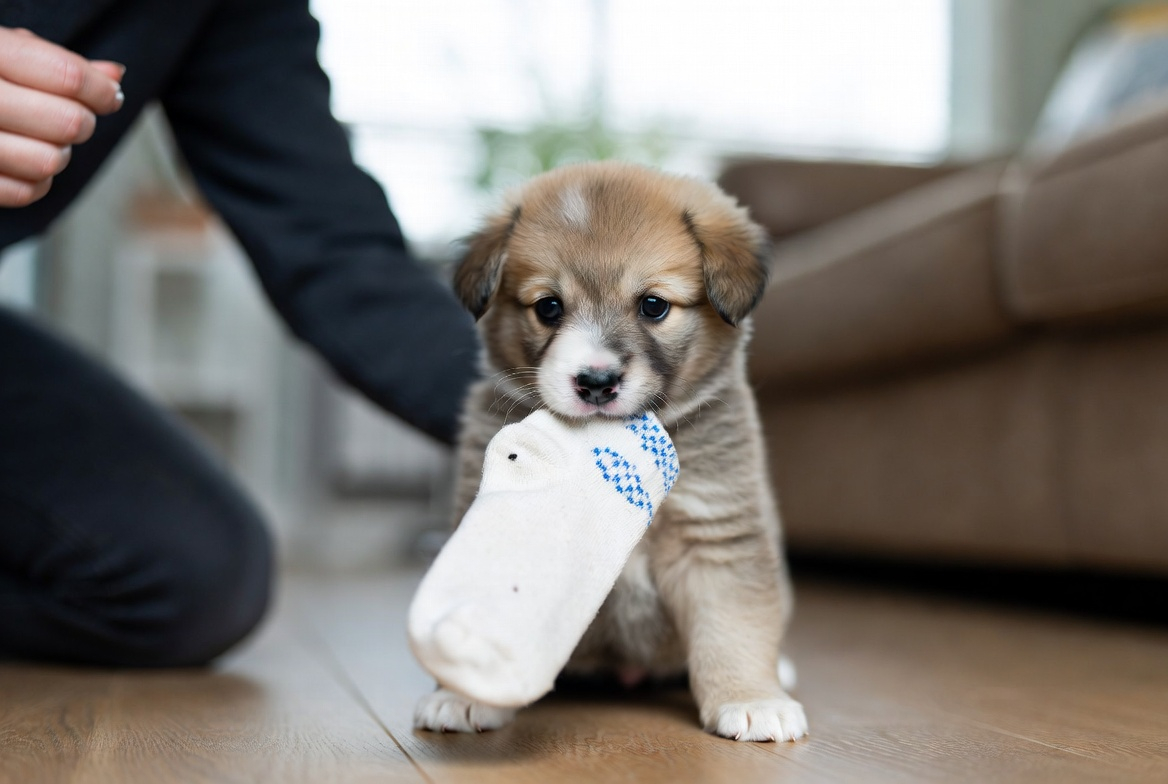 How to train a puppy to drop things problem example