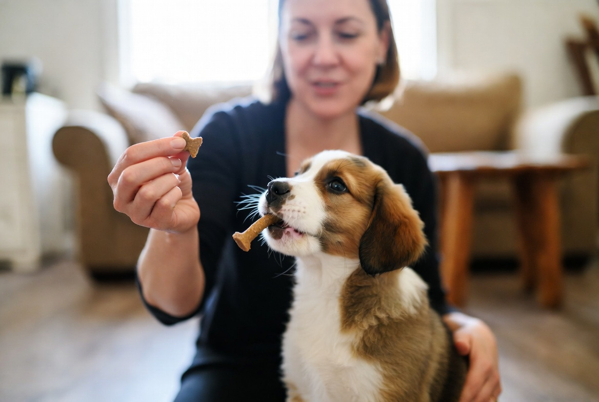 Reward training for how to train a puppy to drop things