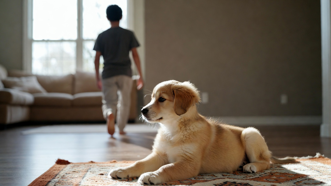 Distance training in how to train a puppy to stay