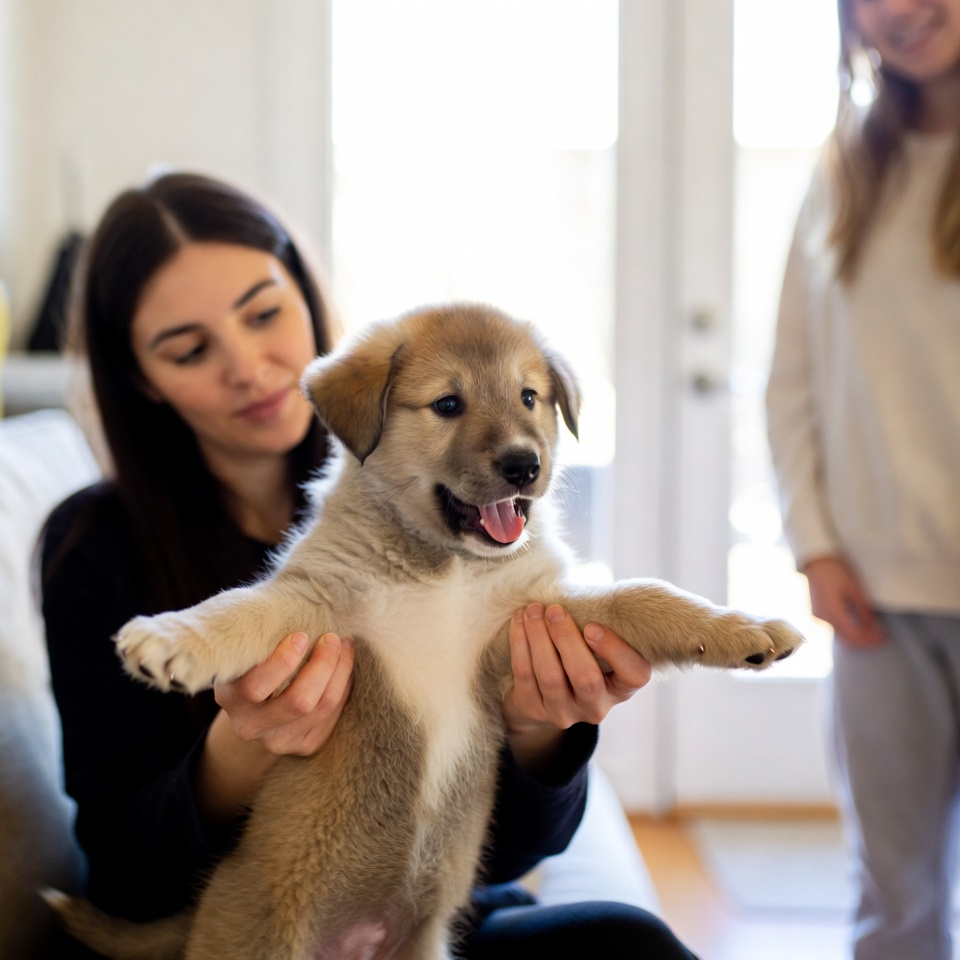 Energy control while learning how to stop a puppy from jumping on people