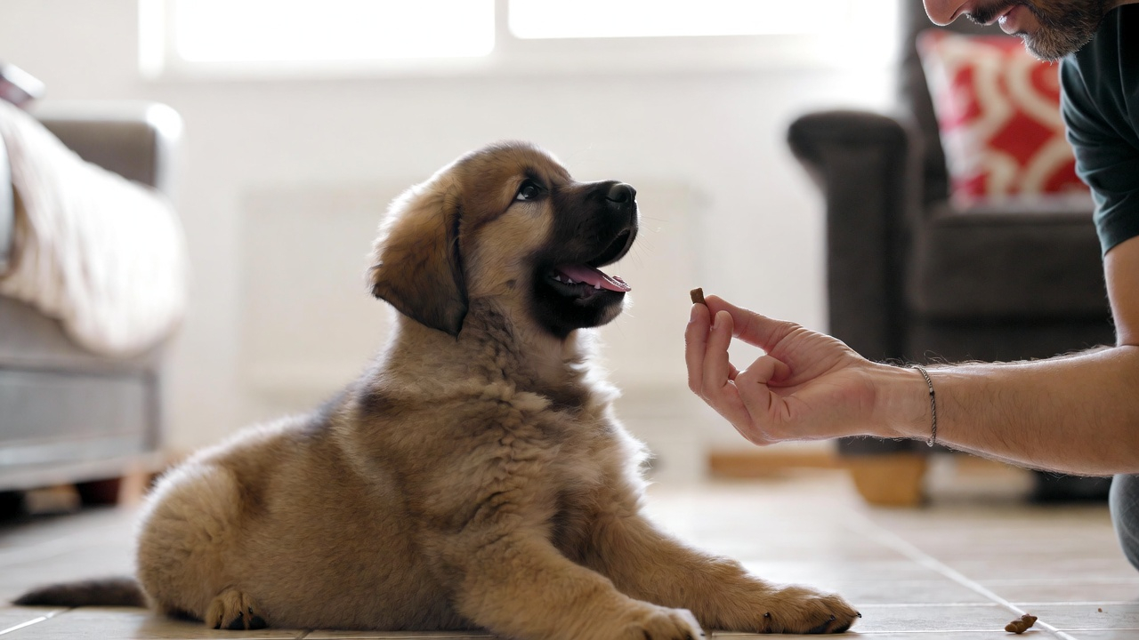 Rewarding gentle play in how to train a puppy to stop biting hands