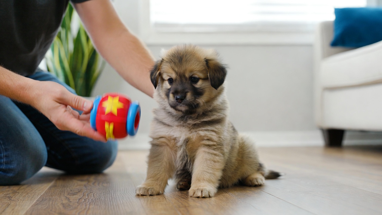Distraction training in how to train a puppy to stay