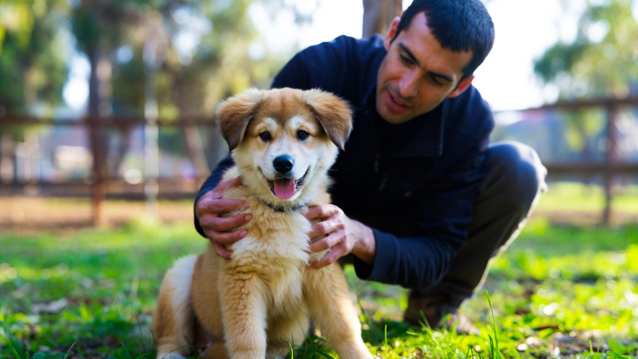 Successful result after learning how to train a puppy to sit